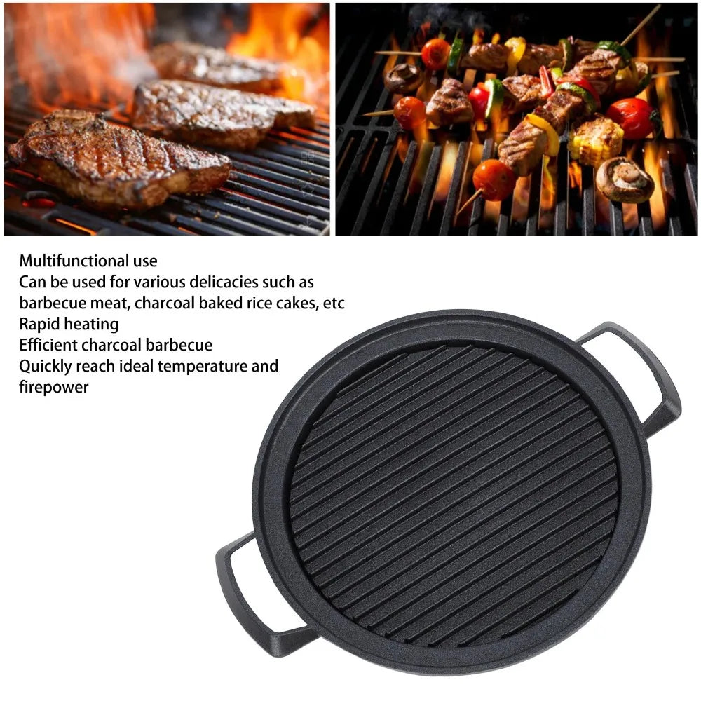 Ribbed Mini Hibachi Grill Pan – Aluminium Tabletop Charcoal Hibachi Grill Pan Richie's