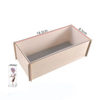3D Rectangle Silicone Resin Mold with Wooden Support – DIY Cube Silicone Resin Mold Richie's rectangle-M