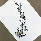 Cherry Blossom Iron-On Embroidery Patches – 2Pcs Floral Appliqué Embroidery Iron-On Patch Richie's