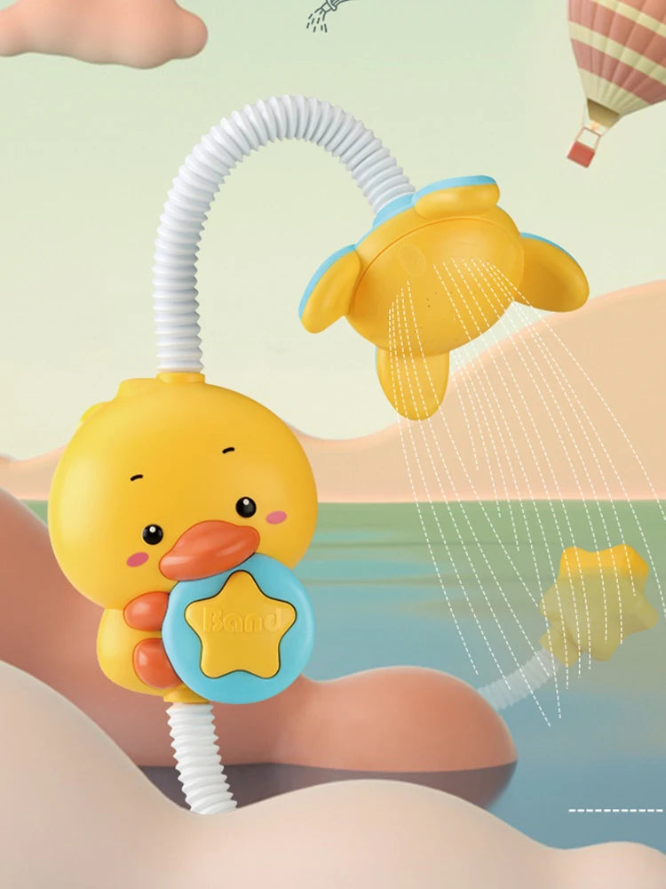 Electric Baby Bath Toy – Duckling Water Spray Shower Set Baby Bath Toy Richie's Duck shower