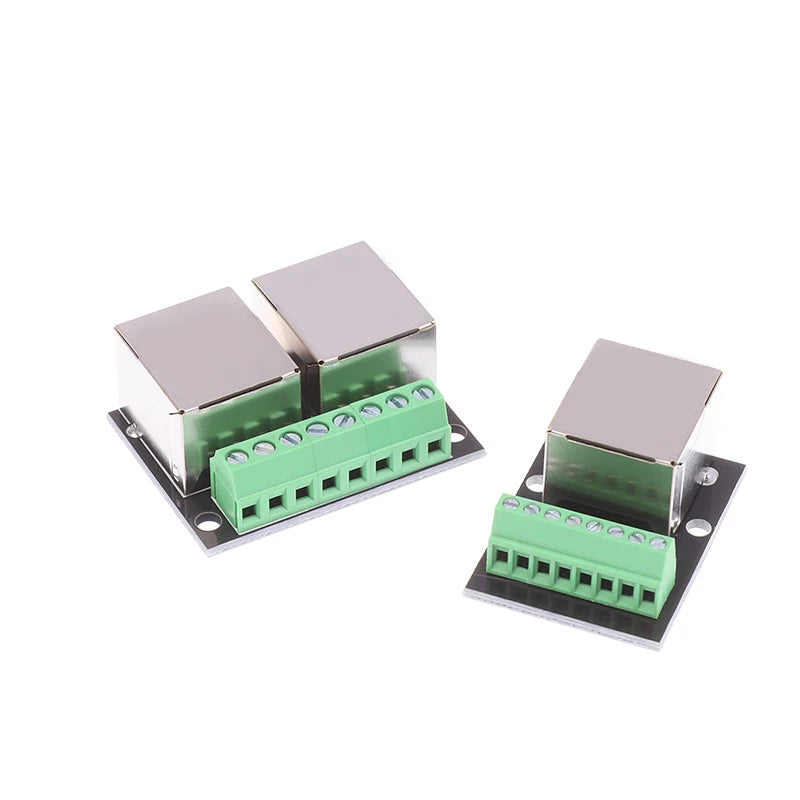RJ45 Single & Double Female Adapter Board – 8P Network Adapter Network Adapter Board Richie's
