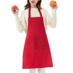 Waterproof Apron for Women & Men – Chef, BBQ & Salon Use Kitchen Work Apron Richie's red One Size