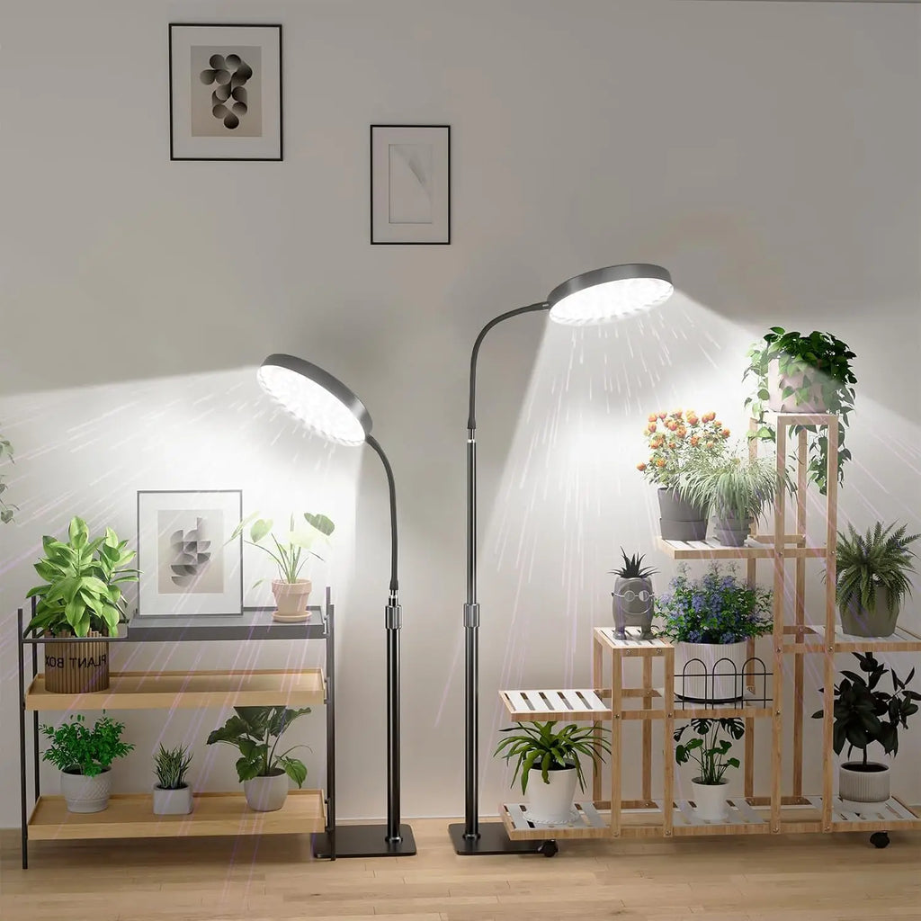 LED Floor Grow Light 6000K Full Spectrum, Stand & Auto Timer LED Grow Light Richie's