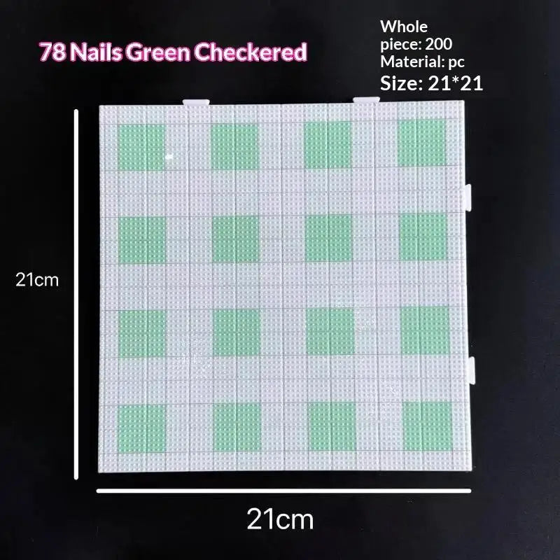 78x78 Pin Fuse Bead Pegboards – Reusable Perler & Hama Boards Fuse Bead Pegboard Richie's green
