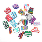 40Pcs Colorful Quote PVC Shoe Charms for Crocs DIY Decor Shoe Charms Richie's