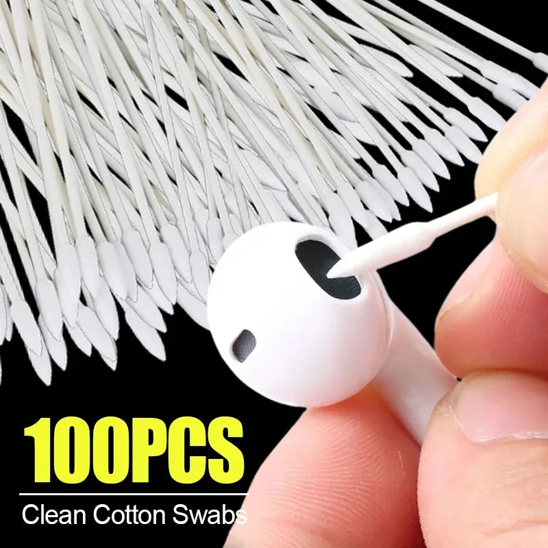 Double-Head Cotton Swabs for Phone Charging Port – 25 Pack Device Cleaning Swabs Richie's