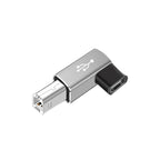 USB C to USB B 2.0 Adapter – MIDI, Printer & Scanner USB Adapter Richie's Vertical Silver