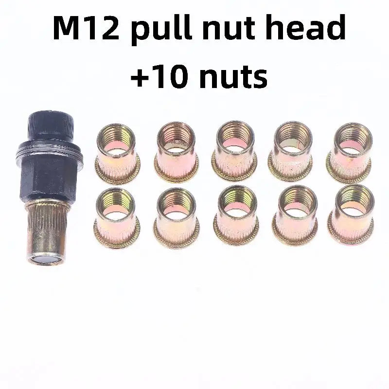 11-Piece Manual Rivet Nut Tool Set – M3 to M12 Hand Riveter Rivet Nut Tool Richie's M12 11pcs