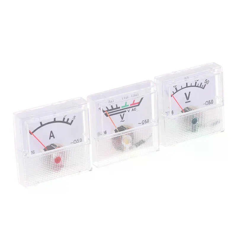 Analog Panel Voltmeter Ammeter AC/DC Voltage Current Meter Analog Panel Meter Richie's
