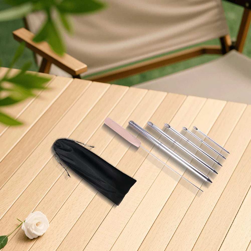 Rope Splicing Tool Kit – 5 Steel Needles & Pusher Rod Rope Splicing Tool Richie's