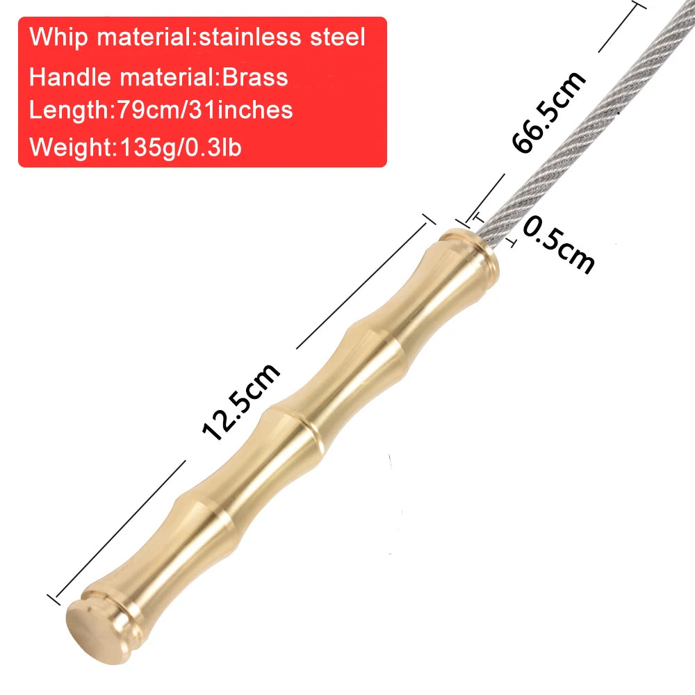 Portable Tactical Whip Martial Arts Trainer – Brass & Wood Martial Arts Trainer Richie's