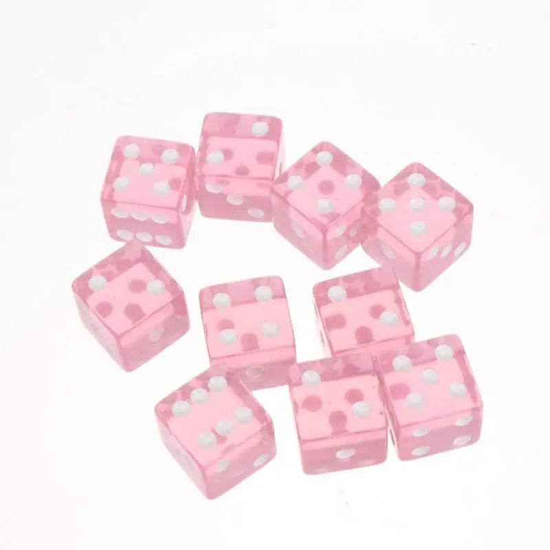 10Pcs Transparent Acrylic Dice 16mm Square Edge – Board Games Board Game Dice Richie's A9