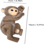 Resin Hanging Monkey Statue with Jute Rope | Garden Figurine Garden Figurine Richie's