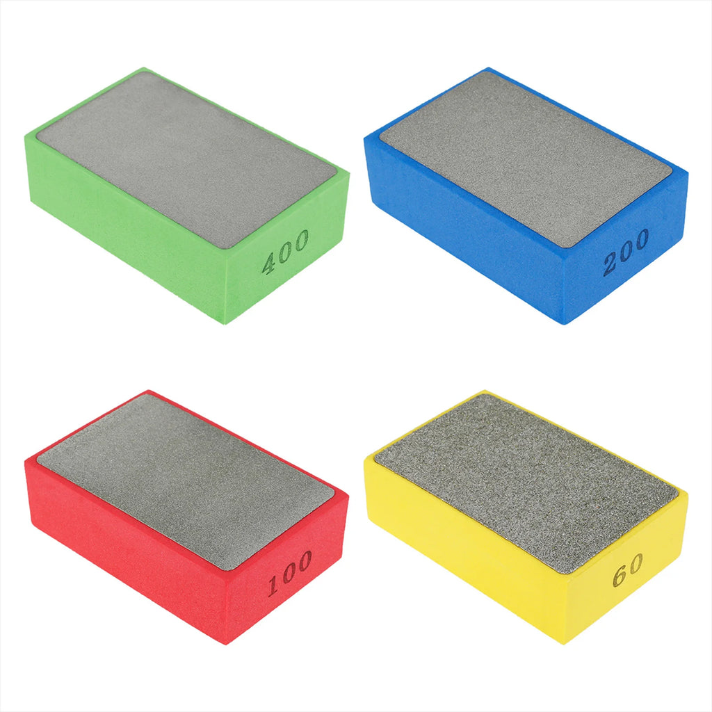 Diamond Hand Polishing Pads Set – Stone Tile Glass (4/5pcs) Abrasive Polishing Pads Richie's A Mix Full sand