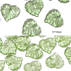 100pcs Acrylic Leaf Beads for DIY Jewelry Making & Crafts Craft Beads Richie's style1
