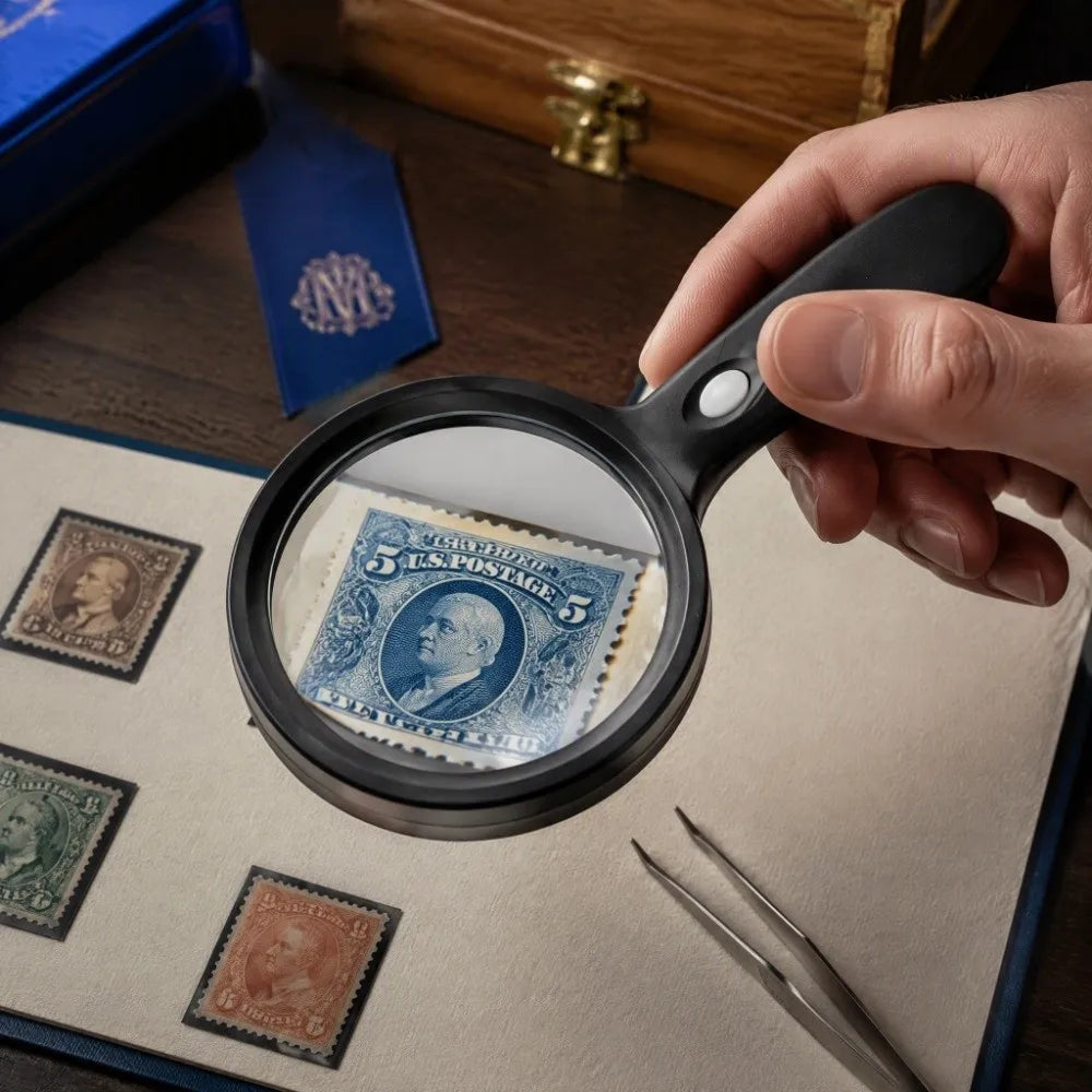 10X LED Illuminated Magnifying Glass – 12 LEDs, Optical Glass Illuminated Magnifier Richie's