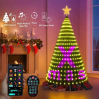 2.1M RGB LED Christmas String Lights Bluetooth App USB Control Christmas String Lights Richie's