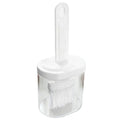 Silicone Oil Brush Dispenser Bottle for BBQ Baking & Basting Basting Brush Dispenser Richie's White