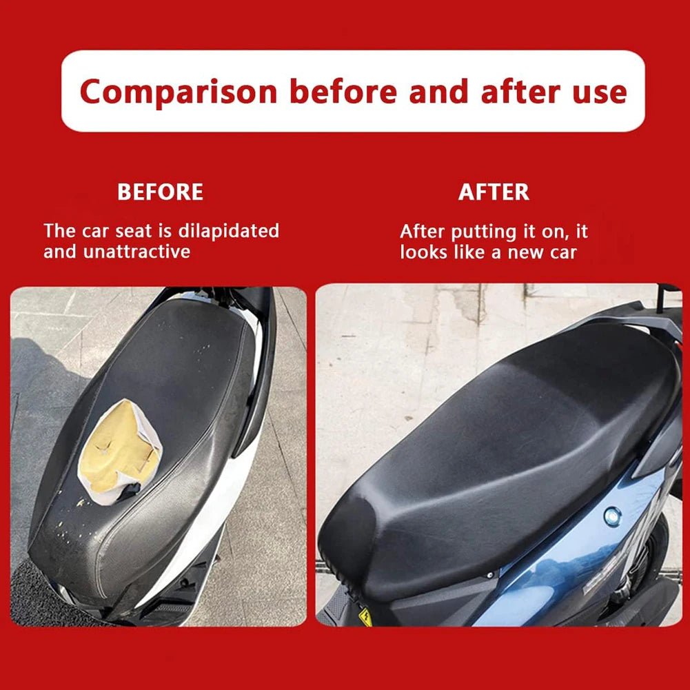 Waterproof Motorcycle Seat Cover UV & Dust Protector – PU Leather Motorcycle Seat Cover Richie's
