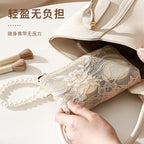 Lace Cosmetic Pouch with Pearl Chain – Women's Makeup Bag Cosmetic Makeup Bag Richie's