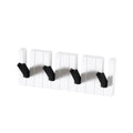 No-Drill Adhesive Wall Hook Rack – Foldable Door Storage Wall Hook Rack Richie's black