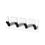 No-Drill Adhesive Wall Hook Rack – Foldable Door Storage Wall Hook Rack Richie's black