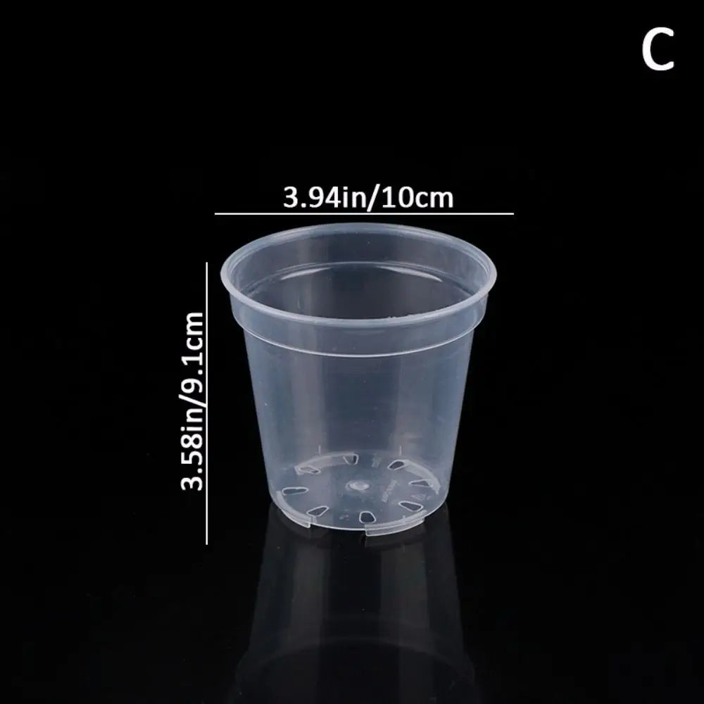 Transparent Plastic Orchid Nursery Planter Pot – Round DIY Nursery Planter Pot Richie's C