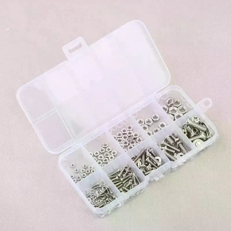 320Pcs M2–M5 Screws Bolts Nuts Washers Hardware Assortment Kit Hardware Fastener Kit Richie's