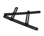 Foldable 4-Fold Multi-Angle Ruler Protractor Measuring Tool Angle Measuring Ruler Richie's black