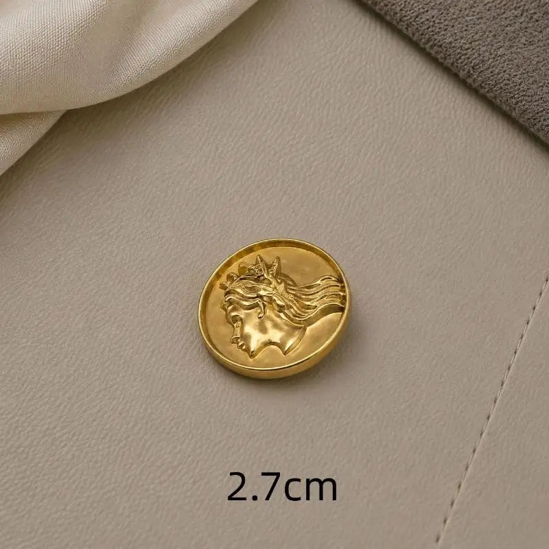 Eye-Shaped Shank Button – Creative Alloy Sweater Accessory Shank Button Richie's A11