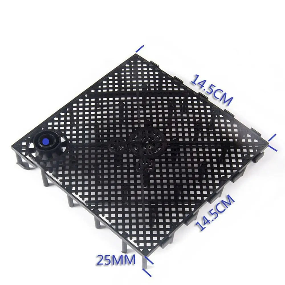 Plastic Aquarium Bottom Filter Plate & Grid Divider Tray Aquarium Filter Plate Richie's Black-B