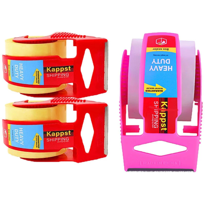 Heavy Duty Clear Packing Tape with Dispenser – Shipping Kit Tape Dispenser Set Richie's