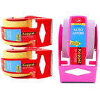 Heavy Duty Clear Packing Tape with Dispenser – Shipping Kit Tape Dispenser Set Richie's