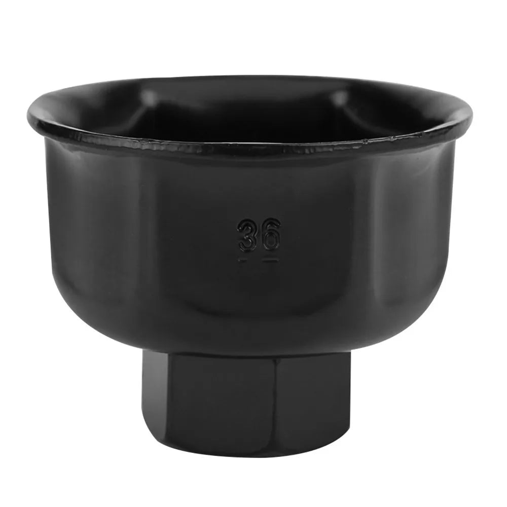 36mm Oil Filter Socket 3/8" Drive Cup Wrench | Alloy Black Oil Filter Socket Richie's 36MM