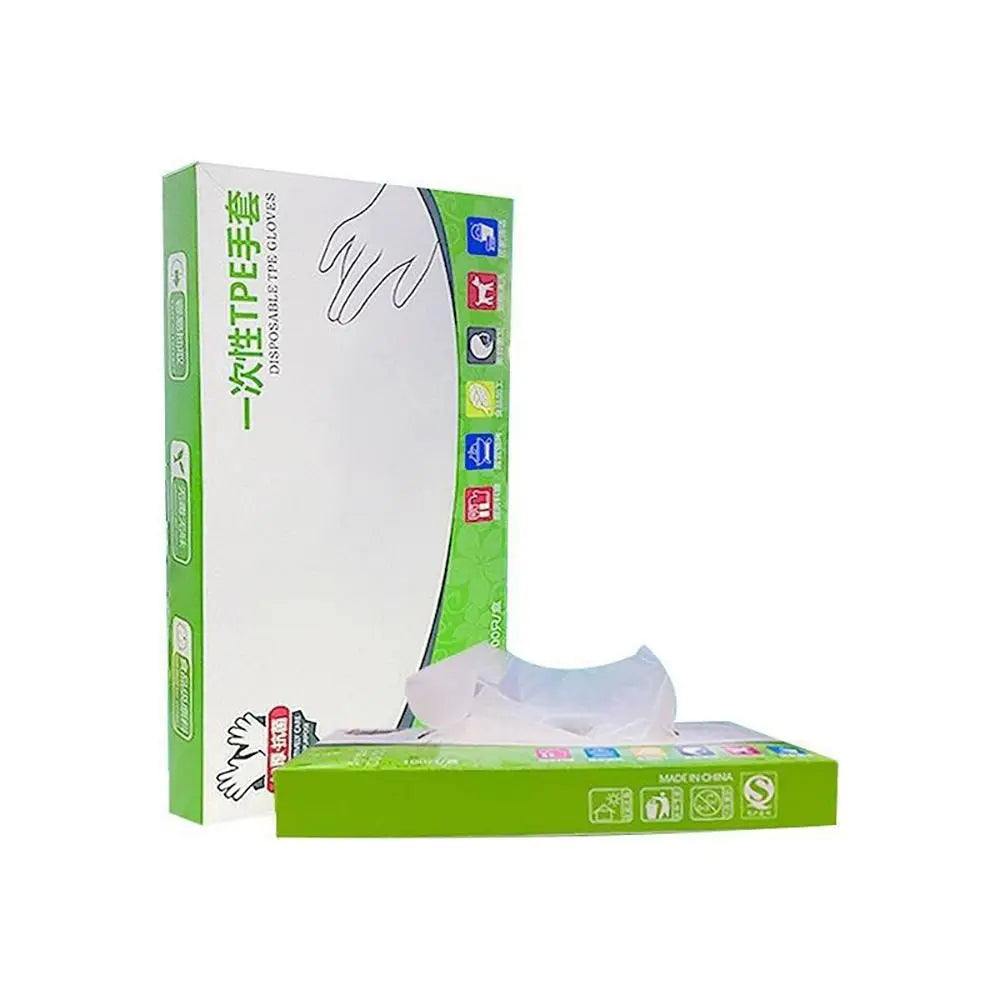 100Pcs TPE Disposable Gloves – Latex-Free, Non-Slip, Transparent Disposable Gloves Richie's