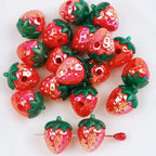 Strawberry Acrylic Spacer Beads – Kids DIY Jewelry Making Craft Jewelry Beads Richie's A 5pcs