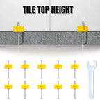 10PCS Manual Tile Leveler Height Adjustment Positioner Tool Set Tile Leveling Tool Richie's