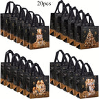 Christmas Gift Bags – Snowman, Tree & Stocking Non-Woven Totes Christmas Gift Bags Richie's 20pcs - Mixed color 23 x 22 x 11cm