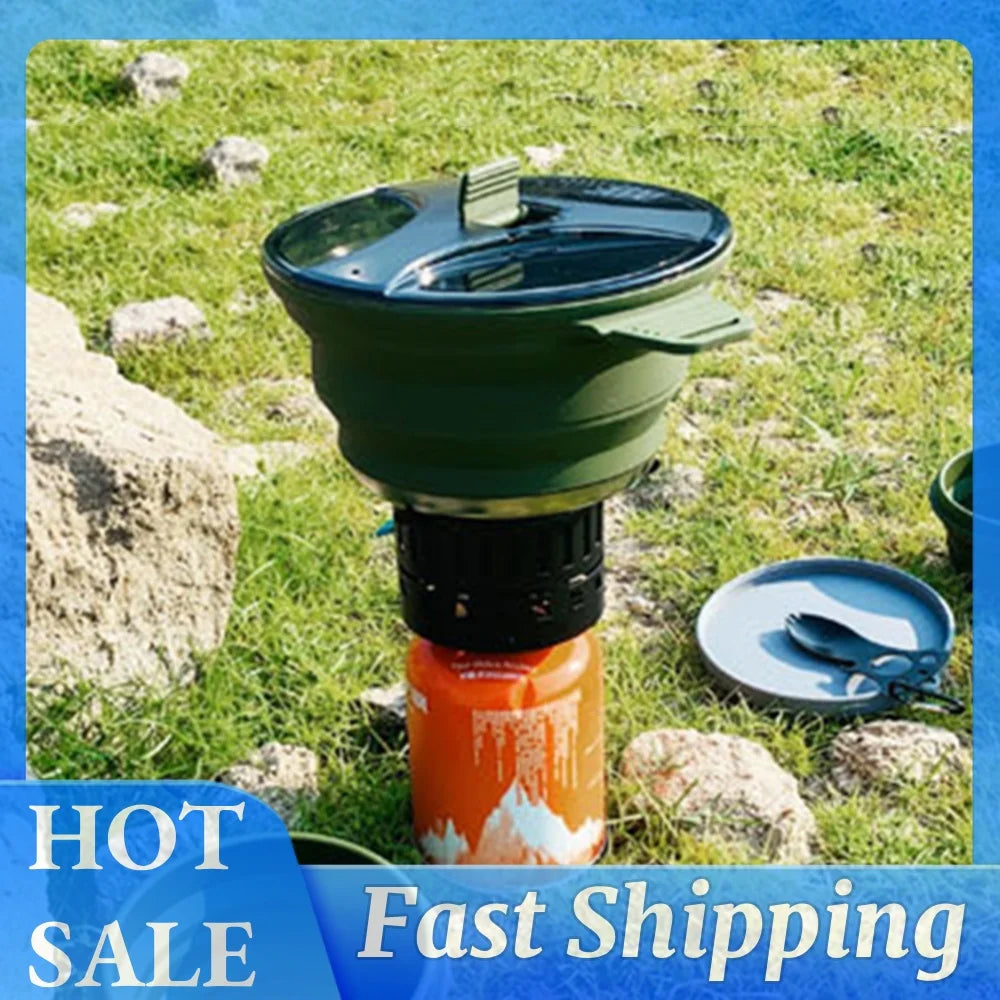 APWIKOGER Foldable Camping Pot 2500ml – Lightweight Cookware Camping Cookware Pot Richie's