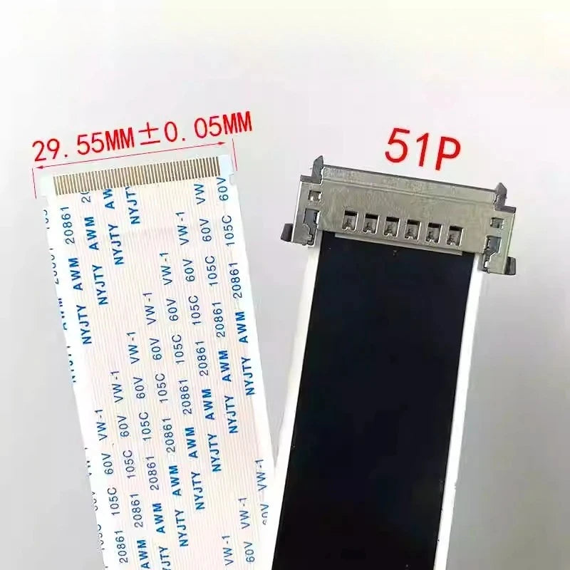 4K LVDS TV Ribbon Cable 51-Pin 41-Pin AWM 20861 – TCL Hisense LVDS Ribbon Cable Richie's 51P-29.55 200MM