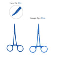Stainless Steel Straight Hemostat Clamp for Pet Grooming Pet Grooming Clamp Richie's Blue 1Pcs Straight Head