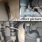 Kitchen Sink Drain Connector Threaded Nut Sealing Gasket Adapter Drain Pipe Adapter Richie's