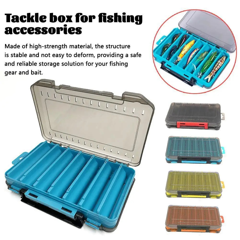 Double Sided Fishing Tackle Box – Lure & Bait Organizer Case Fishing Tackle Box Richie's