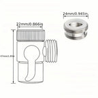 3-Way Faucet Water Splitter Valve M22/M24/G1/2 Copper Faucet Diverter Valve Richie's