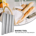 Stainless Steel Wave Baguette Baking Mold – French Bread Pan Bread Baking Pan Richie's