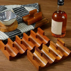Sapele Wood U-Shaped Sushi Rack – Japanese Style Stand Sushi Serving Rack Richie's