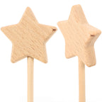 3-Pack Unfinished Wooden Fairy Star Wands – DIY Kids Craft Kit DIY Craft Wand Richie's