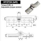 304 Stainless Steel Adjustable Damping Positioning Hinge Damping Hinge Richie's A3