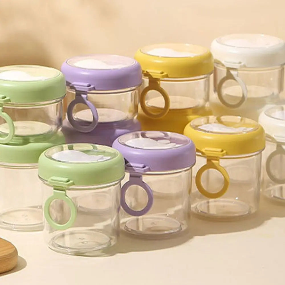 Overnight Oats Jars with Lids & Spoons | Double Seal Cup Food Storage Jar Richie's