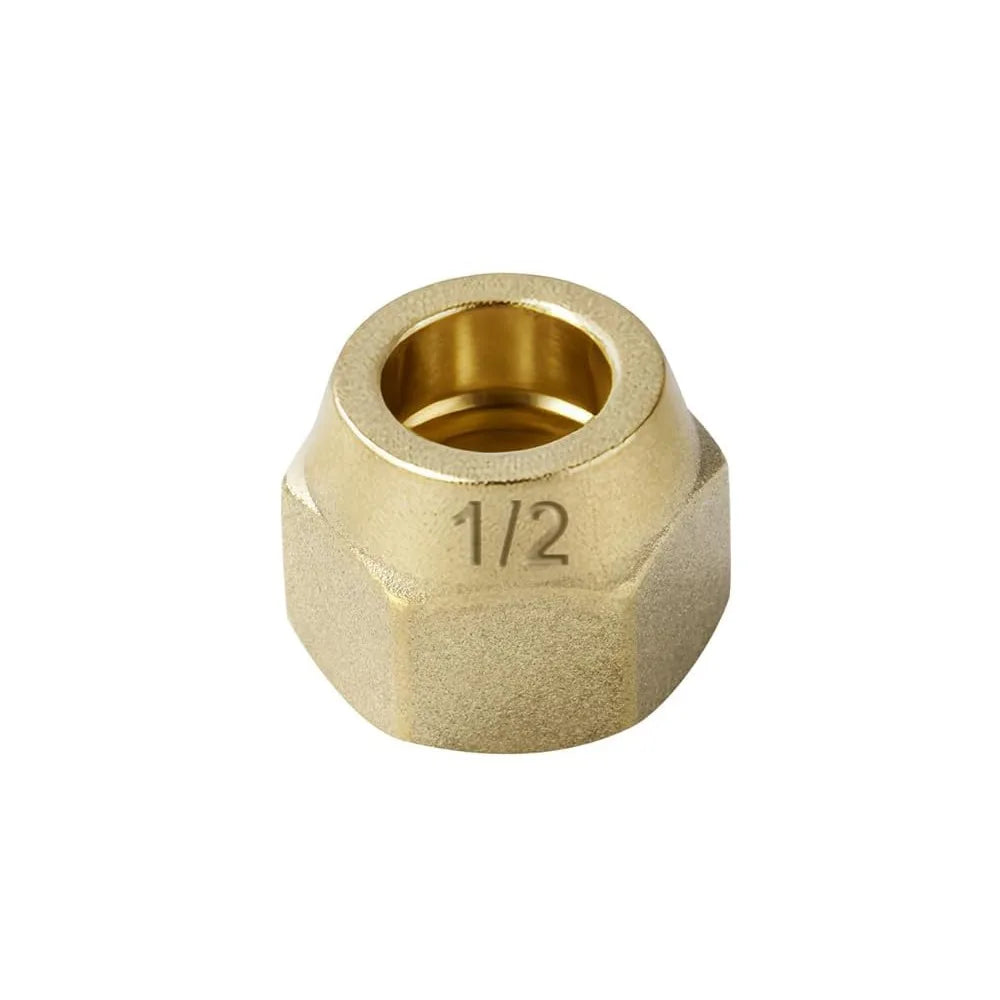 Brass Flare Nut Tube Fittings 1/8"–3/4" Air Conditioning Pipe Brass Flare Fitting Richie's 1-2-